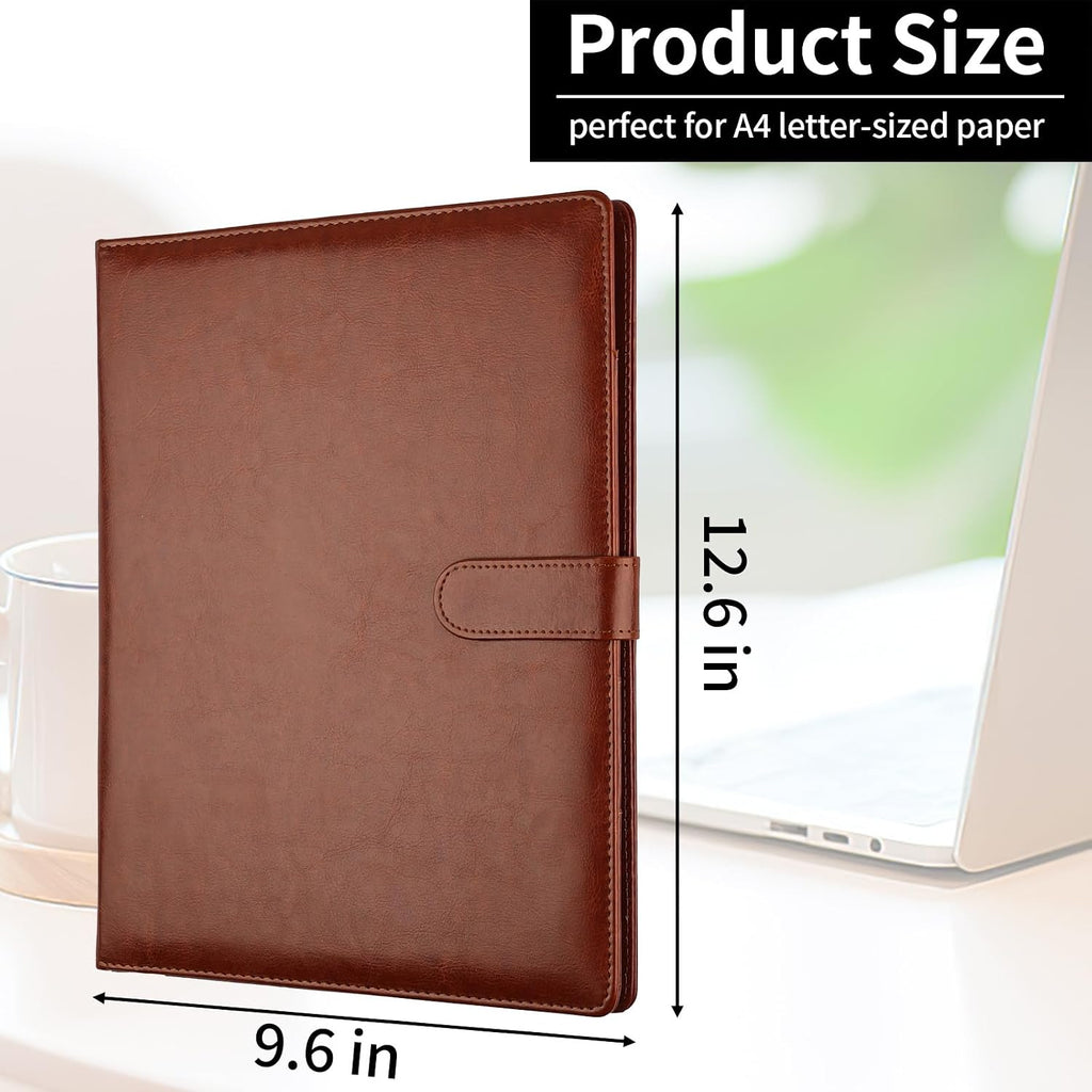 Professional Padfolio with Clipboard, Faux Leather Portfolio Folder Binder