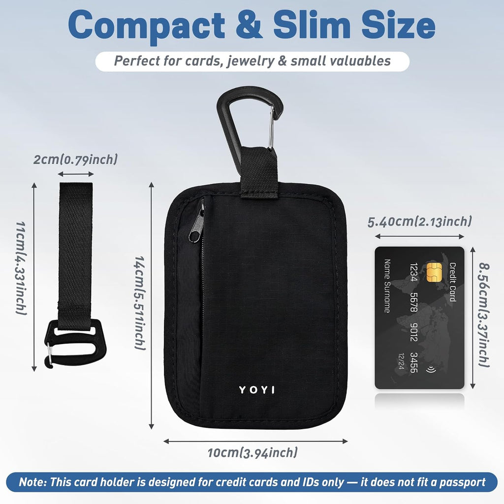 YOYI YOYI RFID Blocking Hidden Stash Clip, Travel Wallet Water-Repellent