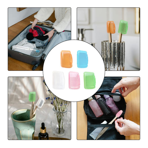 10 Pieces Portable Toothbrush Containers Travel Toothbrush Cap Cover