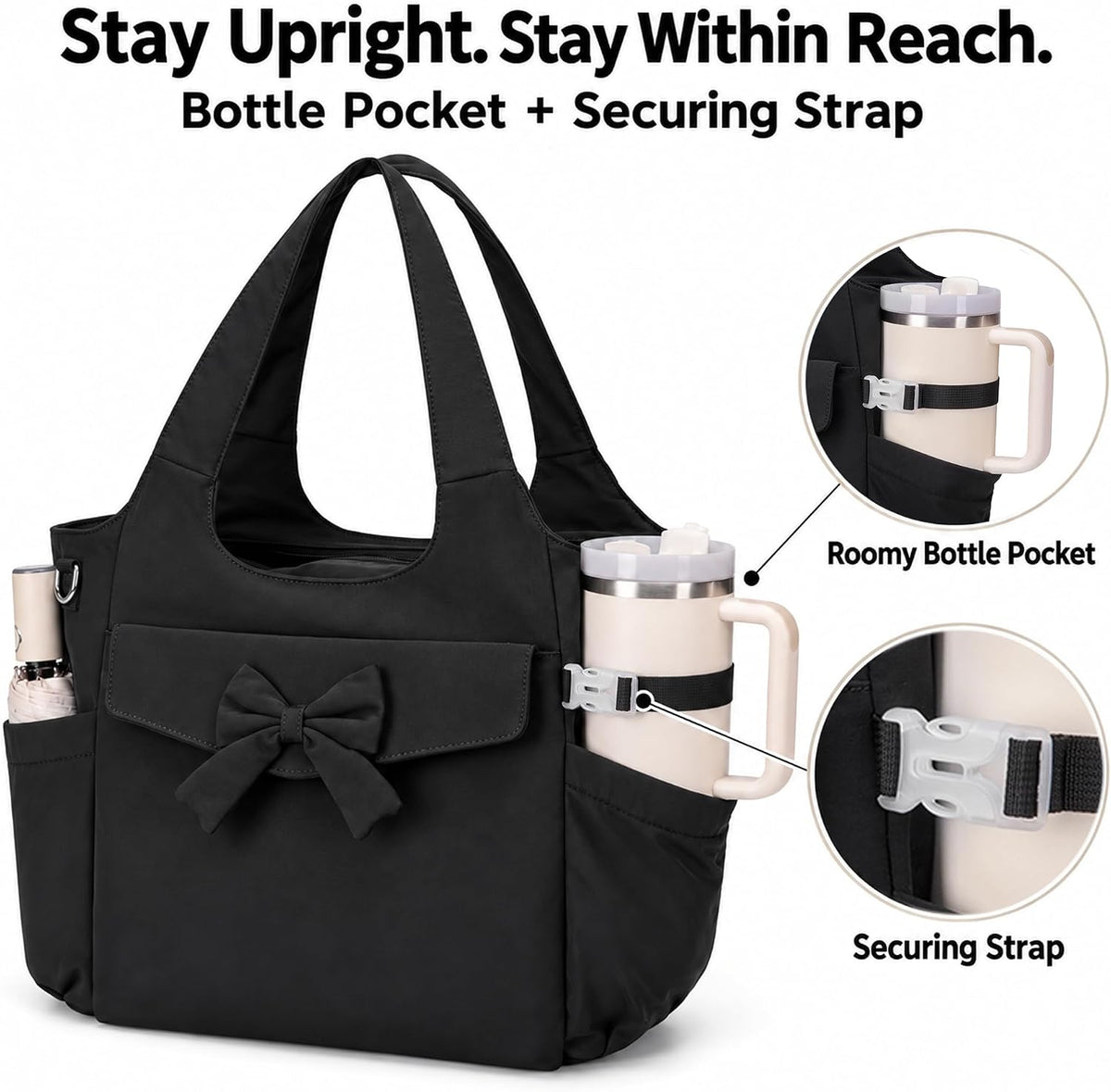 LEDAOU Beach Tote Bag for Women, Waterproof Sandproof Pool and Travel Bag