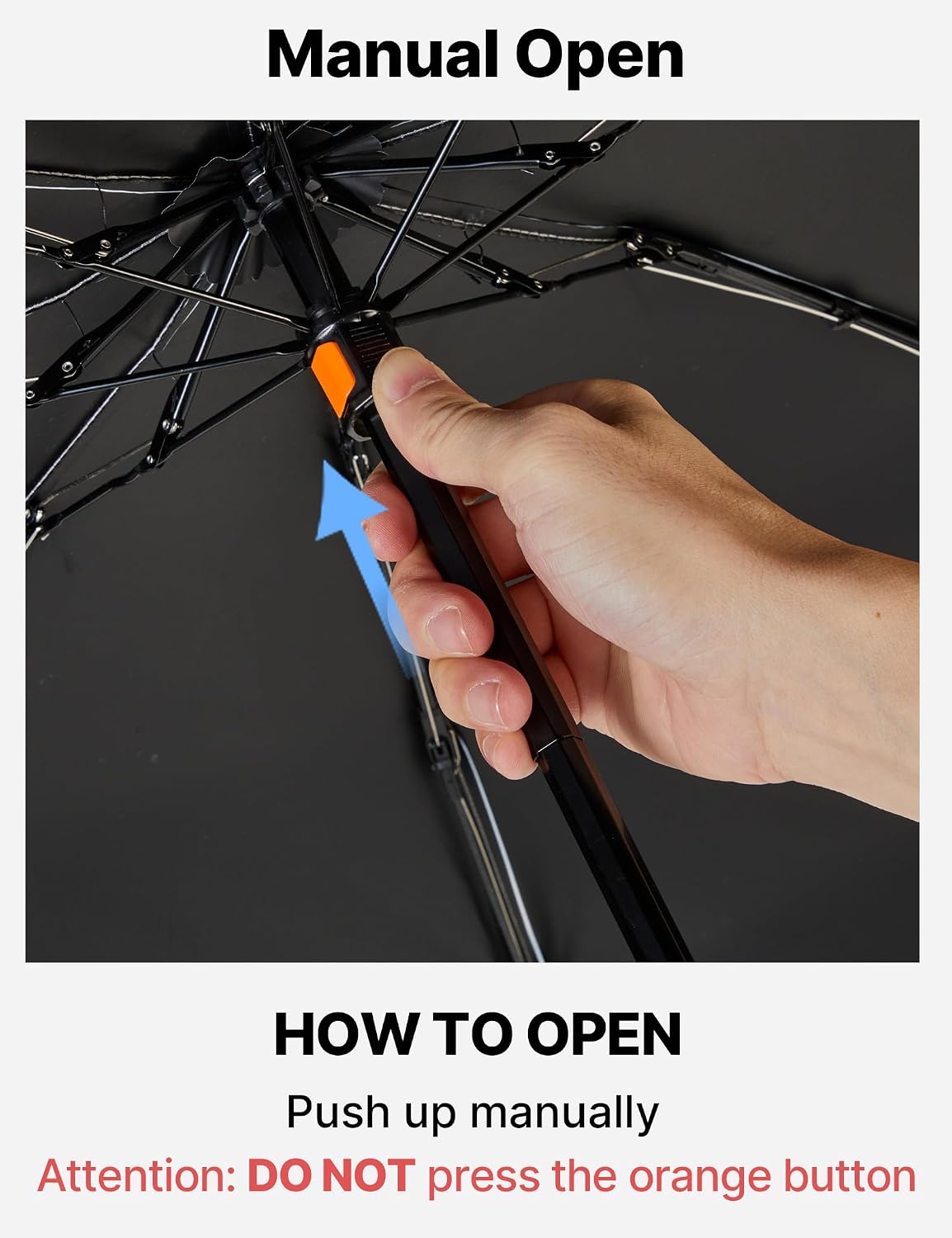 G4Free 46 Inch UPF 50+ Sun Umbrella with Extendable Built-in Handle