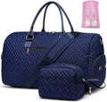 Duffle Bag for Travel, Weekender Bag with Shoe Compartment, Carry On Overnight Bag for Women with Toiletry Bag, Gym Bag with Wet Pocket, Hospital Bags for Labor and Delivery Navy
