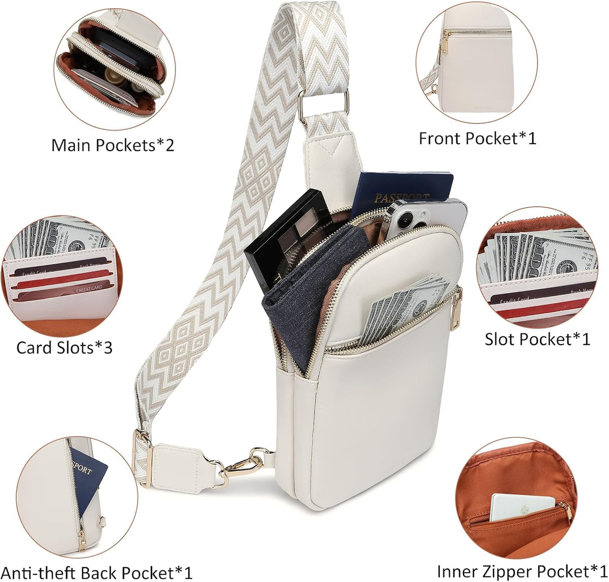 DIOMO Small Crossbody Bags for Women,Anti Theft RFID Travel Sling Purse