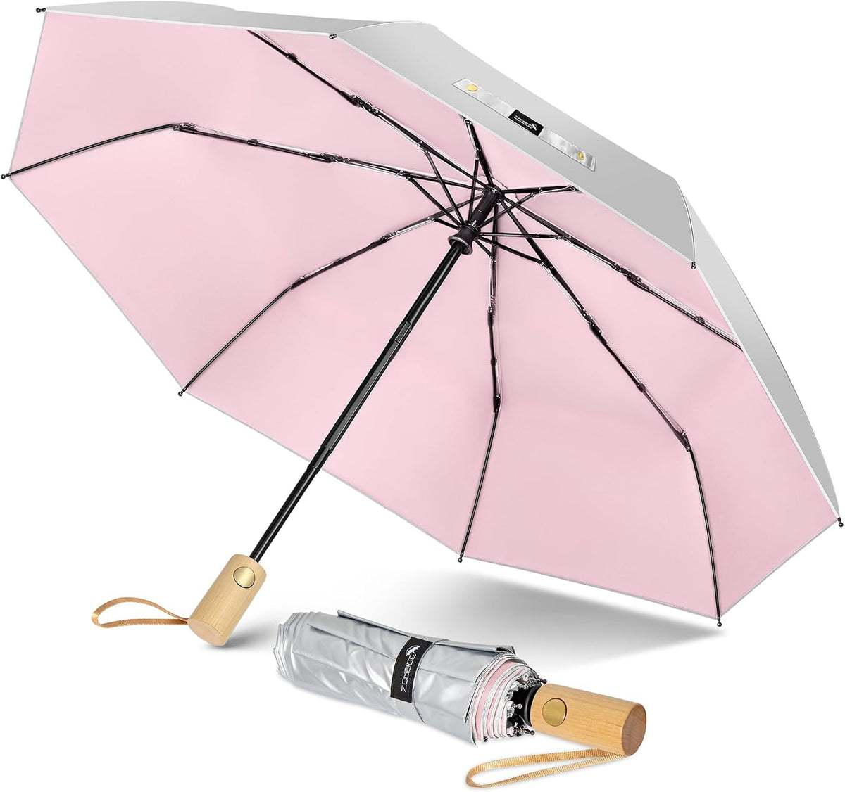 ZOMAKE UV Umbrella for Sun Protection Travel 43/46 Inch