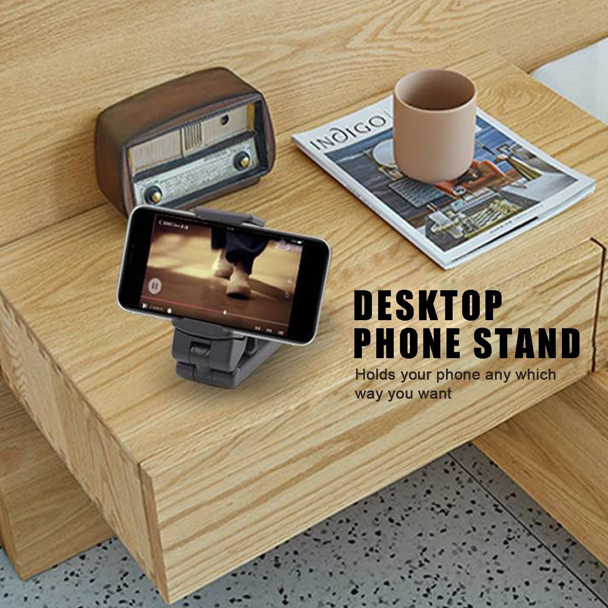 Phone Holder,Airplane Travel Essentials,Car Phone Mount,Cell Phone Stand for Desk Shower Bike Bed Luggage,Universal Mini Travel Accessories for iPhone 16 15 14 13 12 11 Pro Max Samsung