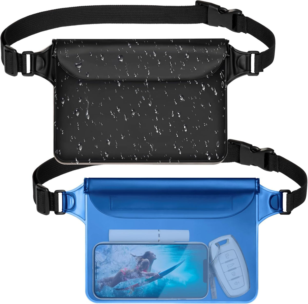 F-color Waterproof Fanny Pack - Waterproof Pouch, Beach Cruise Essentials