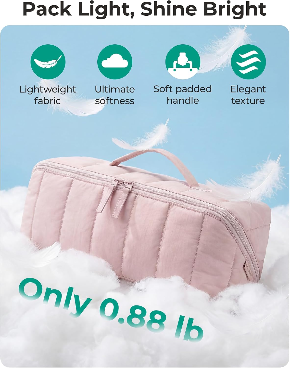 BAGSMART Hair Tool Travel Bag Compatible with Shark FlexStyle, Wide Open