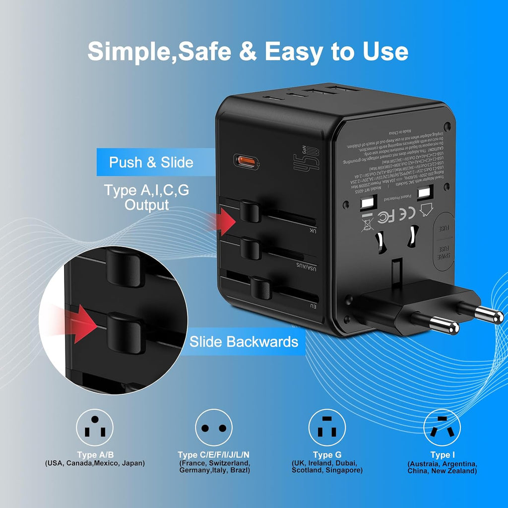 Universal Travel Adapter International Power Plug Converter