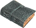 LEATHER VILLAGE Ladies Leather Journal Floral Embossed, Teal 10x7.