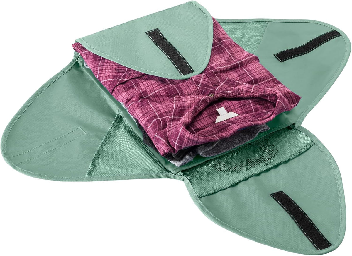 Eagle Creek Pack-It Reveal Garment Folder - Compression Wings - Maximize Luggage Space - Convenient Top Handle - Quick Drying Material - Medium - Willow Green