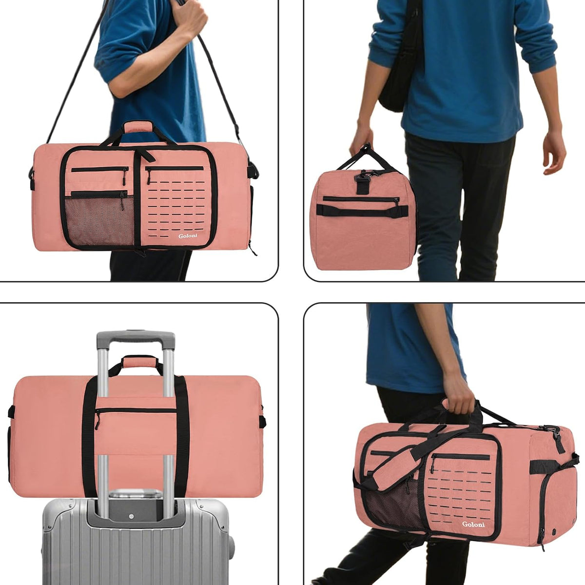 Goloni 120L Foldable Duffle Bag for Travel, Large Durable Travel Duffel Bag