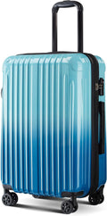 Large Checked Luggage Hardside Suitcase with Spinner Wheels, 27in