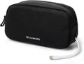 BELLEMOND Tech Organizer Pouch for Travel | Electronics Organizer Case for Cables, Chargers & Accessories | Hidden AirTag Pocket, Cable Pass-Through & Waterproof Base | Sumi Black