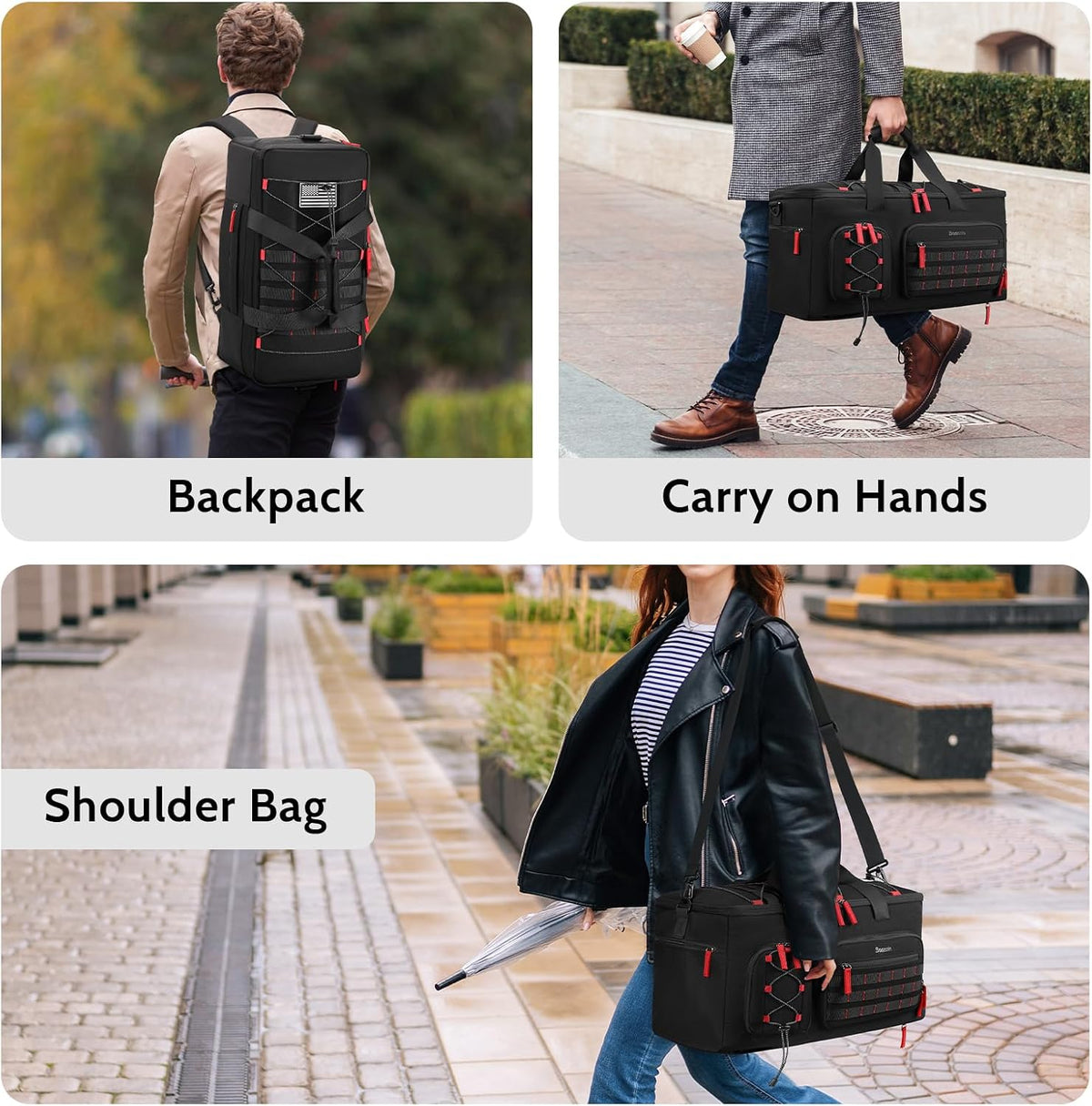 BOSSTIN DJ Cable Bag with Detachable Dividers for Equipment and Music Gear