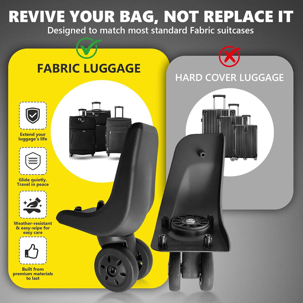 Luggage Rear Wheels Replacement Wheel for Luggage Suitcase Repair