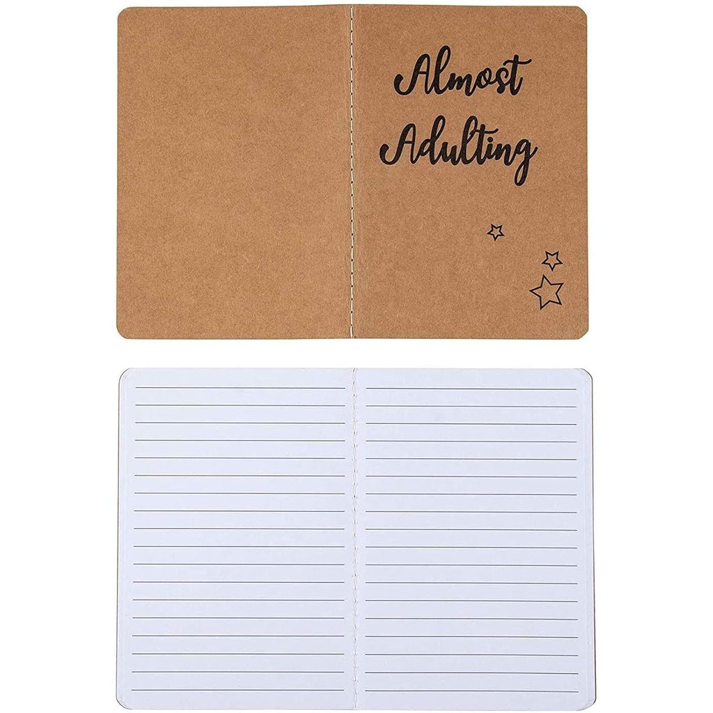 Paper Junkie A6 Kraft Paper Pocket Notebook Set - 4 x 5.75 In, 12-Pack, Brown Rustic, Soft Cover - Funny Mini Notebooks & Funny Pocket Journal for Note Taking