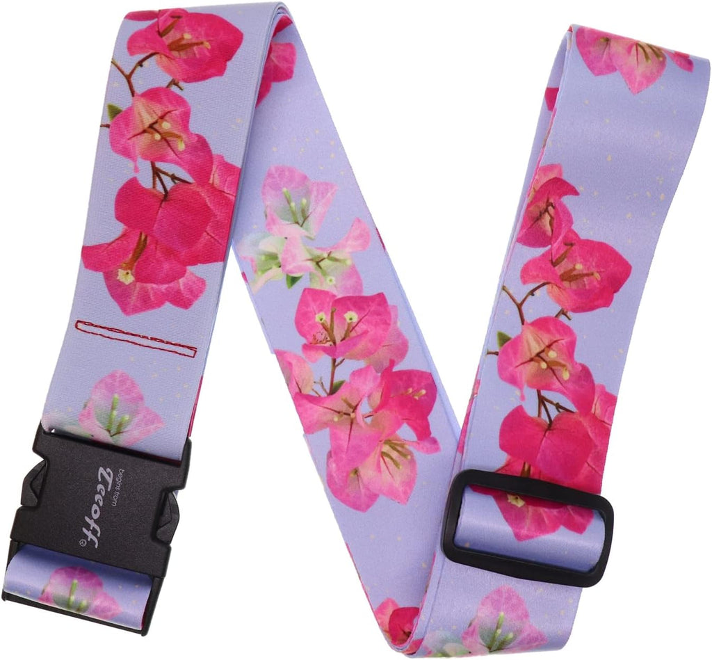 Teeoff 2 Pack Elastic Luggage Straps Suitcase Belts Travel Bag Accessories Adjustable 220CM (Light Blue)