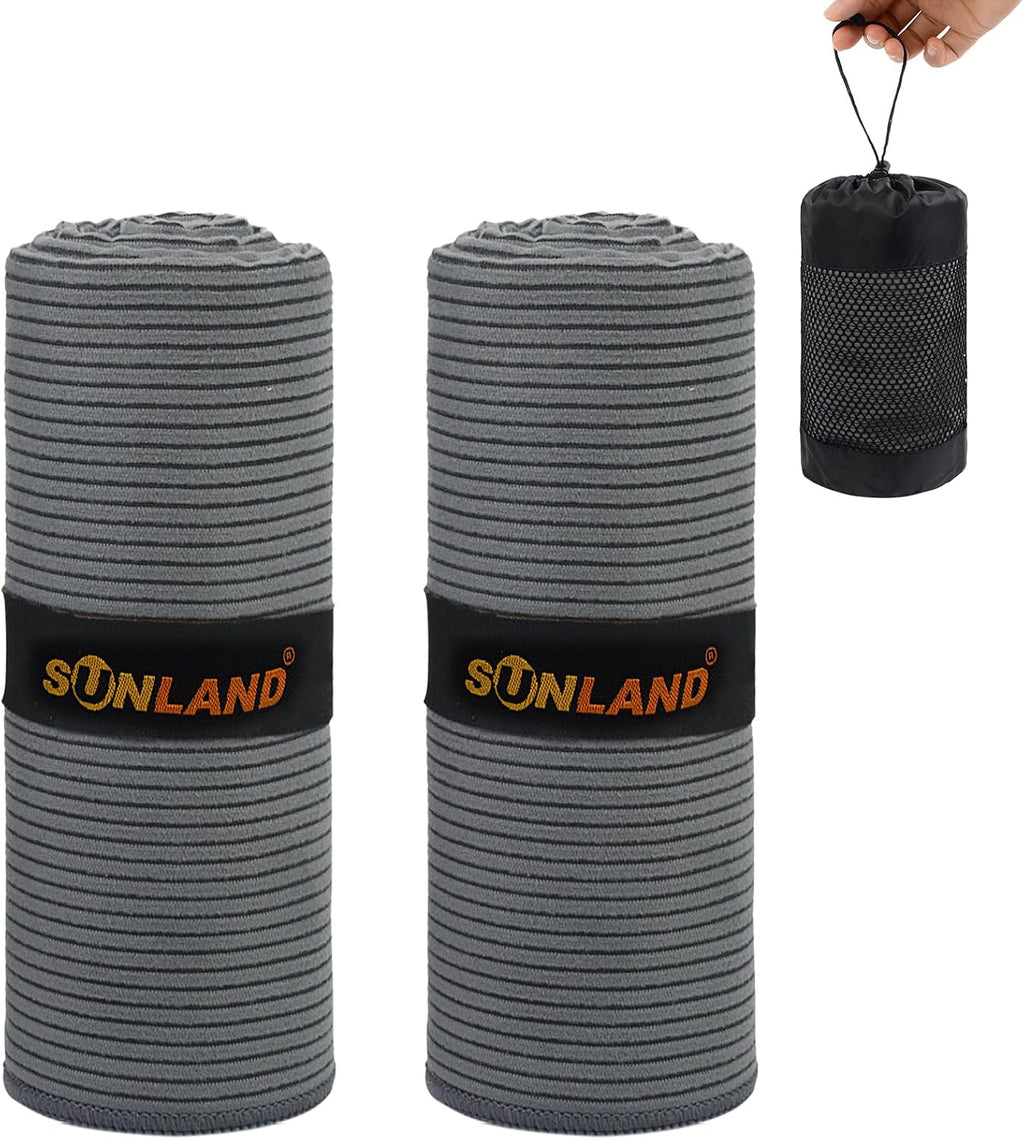 SUNLAND Microfiber Gym Bath Towels for Men Women 24x48In