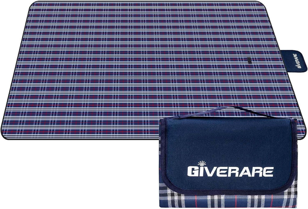 Picnic Beach Blanket, Sandfree Waterproof Outdoor Foldable Mat 80x60in