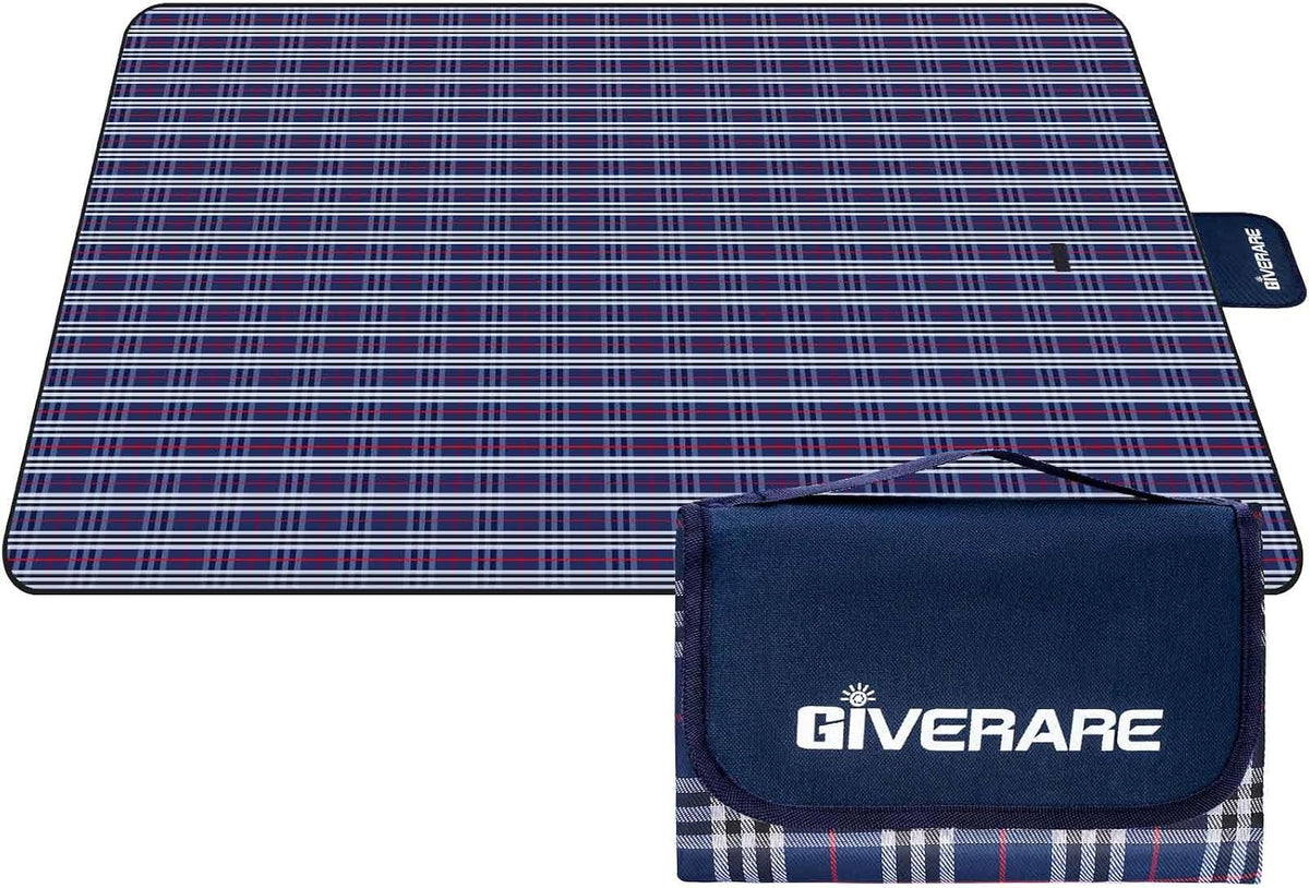 Picnic Beach Blanket, Sandfree Waterproof Outdoor Foldable Mat 80x60in