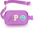 PainZieteg Fanny Pack for Girls Chenille Letter Belt Bag Crossbody for Kids