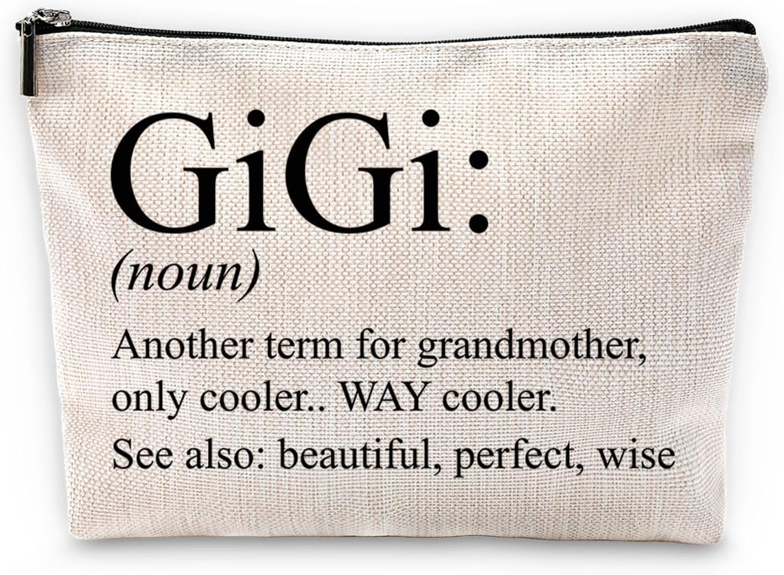 Sufamb Gigi Grandma Makeup Bag - Gigi Gifts for Grandma's Birthday or Mother's Day