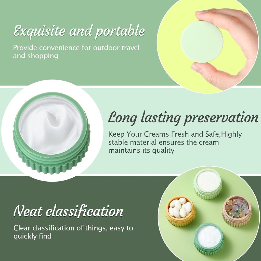 Maxcheck 8 Pcs 0.68oz Small Travel Containers for Toiletry, Fresh Color