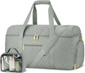 Weekender Bags for Women, Wide Open Large Travel Duffle Bag with Shoe Compartment, Overnight Hospital Bag For Women Labor Delivery, Carry on Bag Personal Item Travel Bag with Wet Pocket (Dark Green)