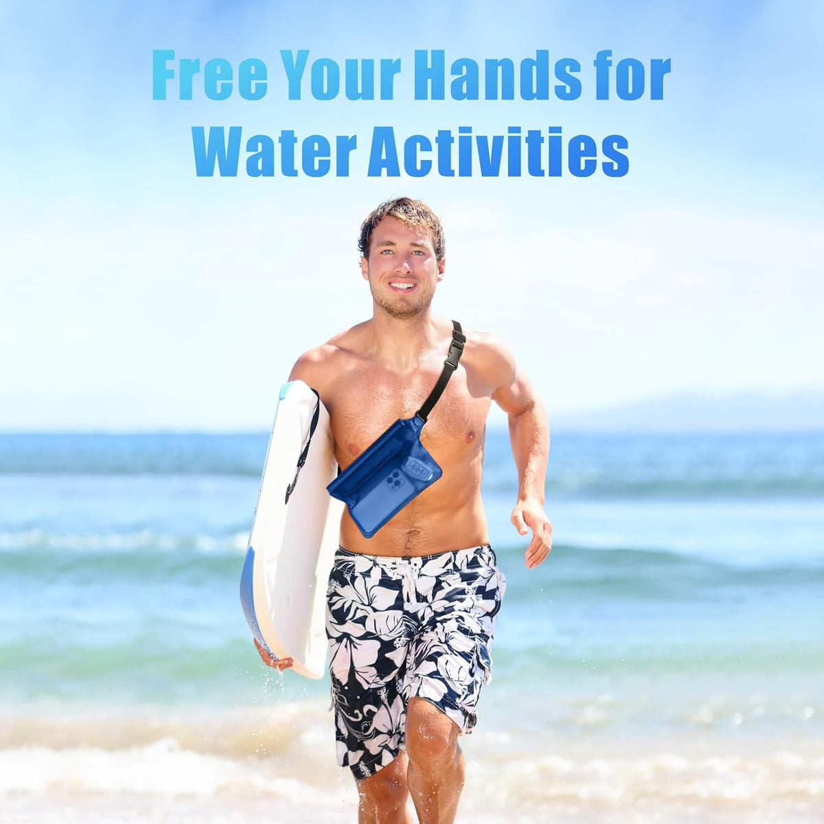 F-color Waterproof Fanny Pack - Waterproof Pouch, Beach Cruise Essentials