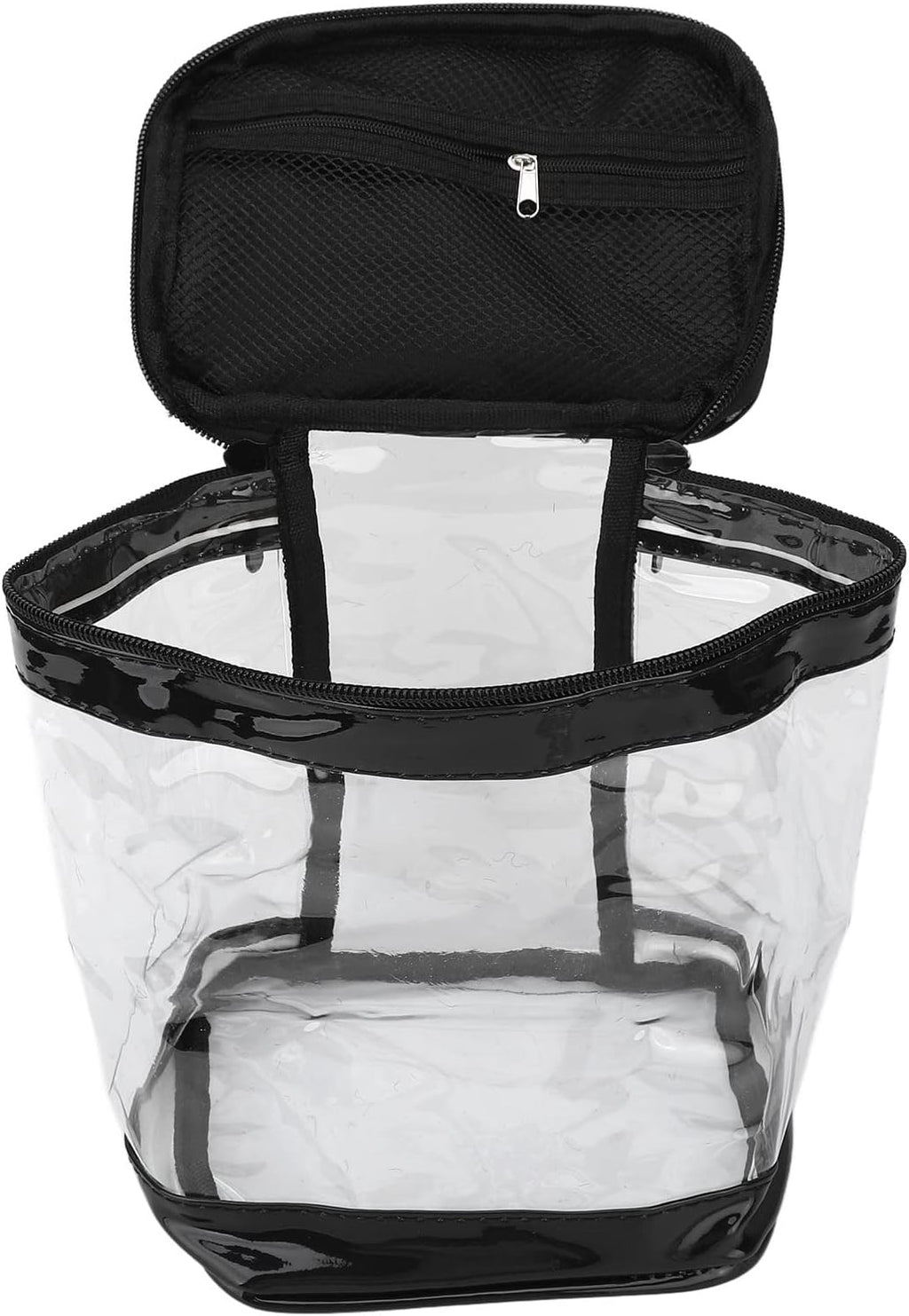 Clear Toiletry Bag, Thick Transparent PVC Travel Organizer