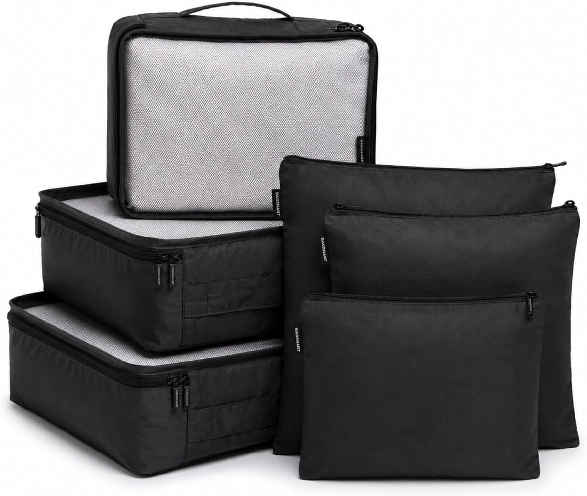 Brookstone Compression Packing Cubes, 6 Piece, Lightweight