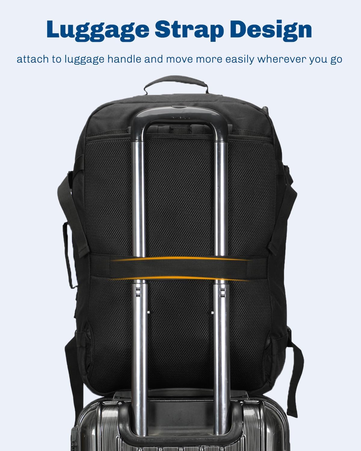 Hynes Eagle 38L Flight Approved Backpack Carry On Travel Bag for Men Women