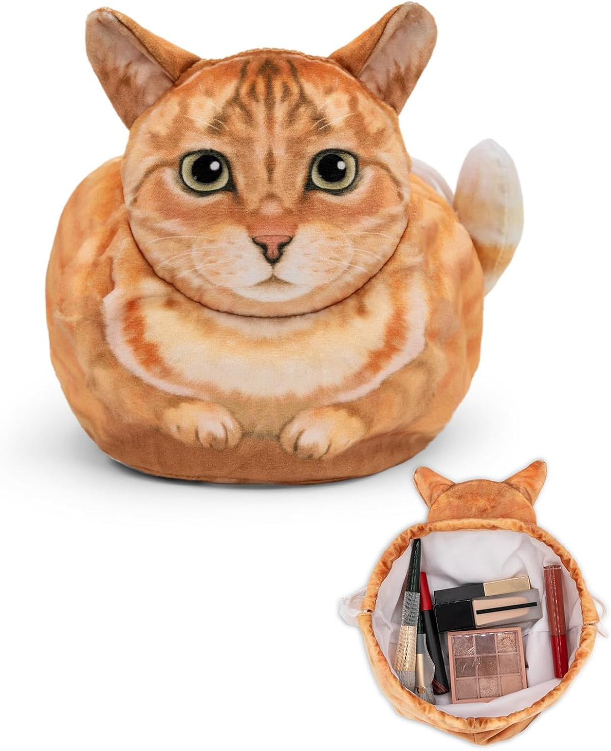 Drawstring Makeup Bag, Cute Cat Purses Wallet, Cat Lover Gifts for Women