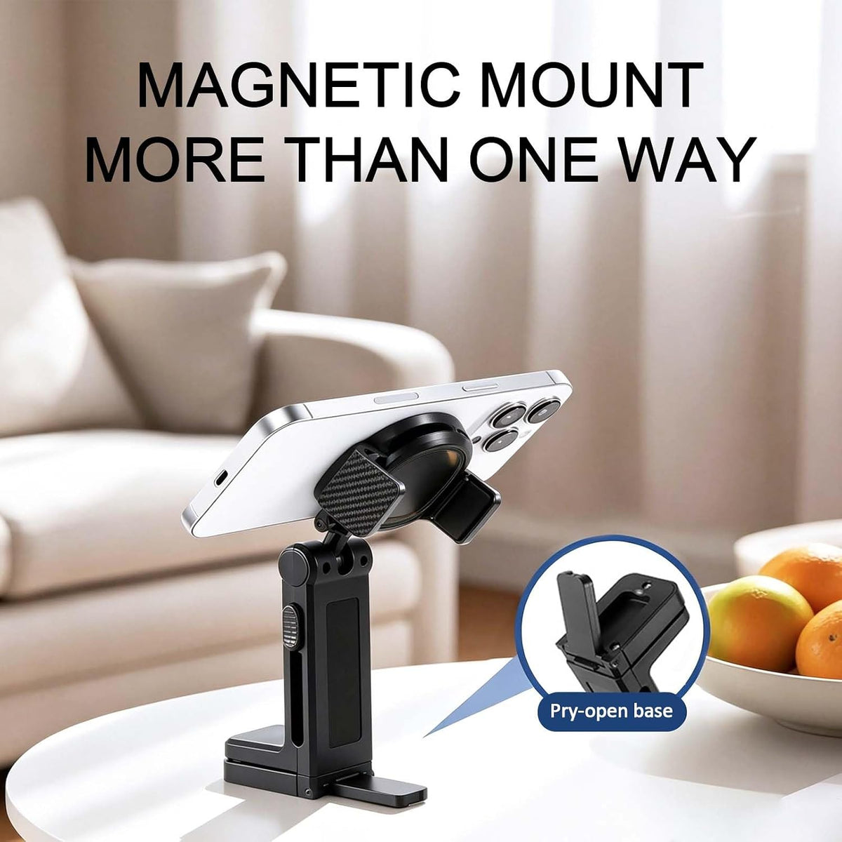 Airplane Travel Essentials Phone Holder for Desk,Magnetic Phone Holder with Clip, 360° Rotation, Travel Essential Mount for Airplane for Airplane, Travel Must Haves Phone Stand for Desk, Tray Table