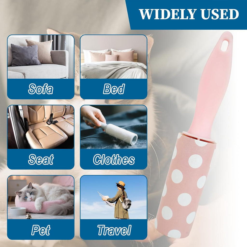 8 Pcs Mini Lint Roller, Lint Roller for Travel Size