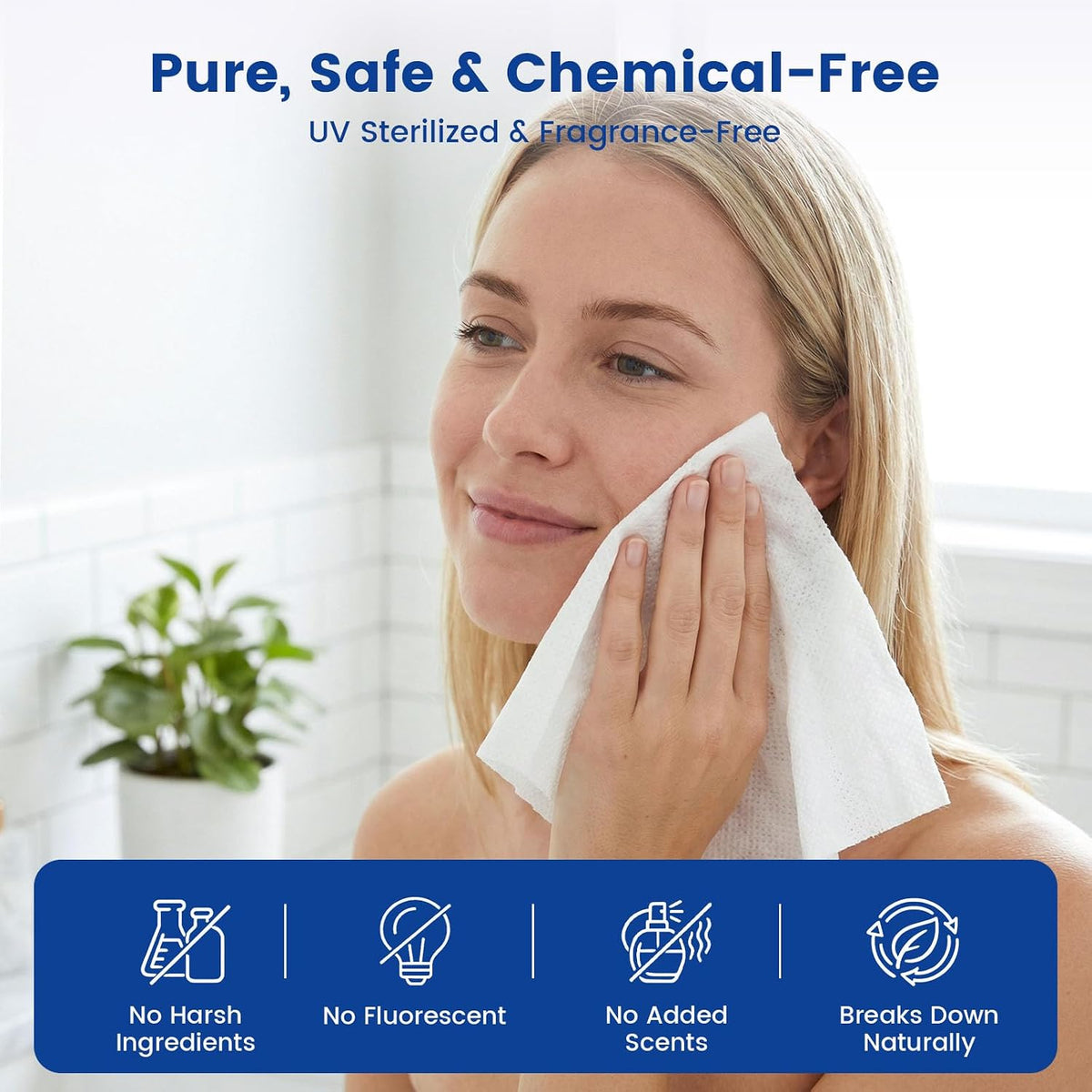 BIGOTTERS 200 PCS Cotton Compressed Towels, Disposable Face Towels