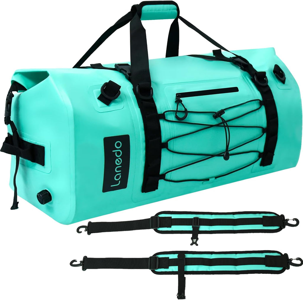 80L Dry Bag Large Waterproof Bag Roll-Top Heavy Duty Fishing Duffel Bag with Durable Straps & Handles for Kayaking Paddle boarding Boating Rafting Fishing Canoeing Camping