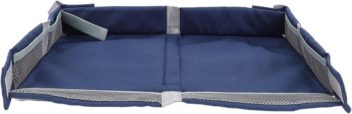 Travel Tray Cover, Foldable Polyester Organizer, 15.35 Inch (Dark