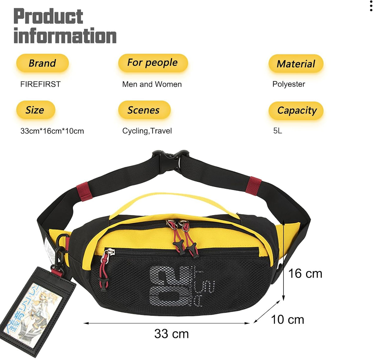 FIREFIRST x Hatsune Miku & Kagamine Rin/Len Crossbody Waist Bag