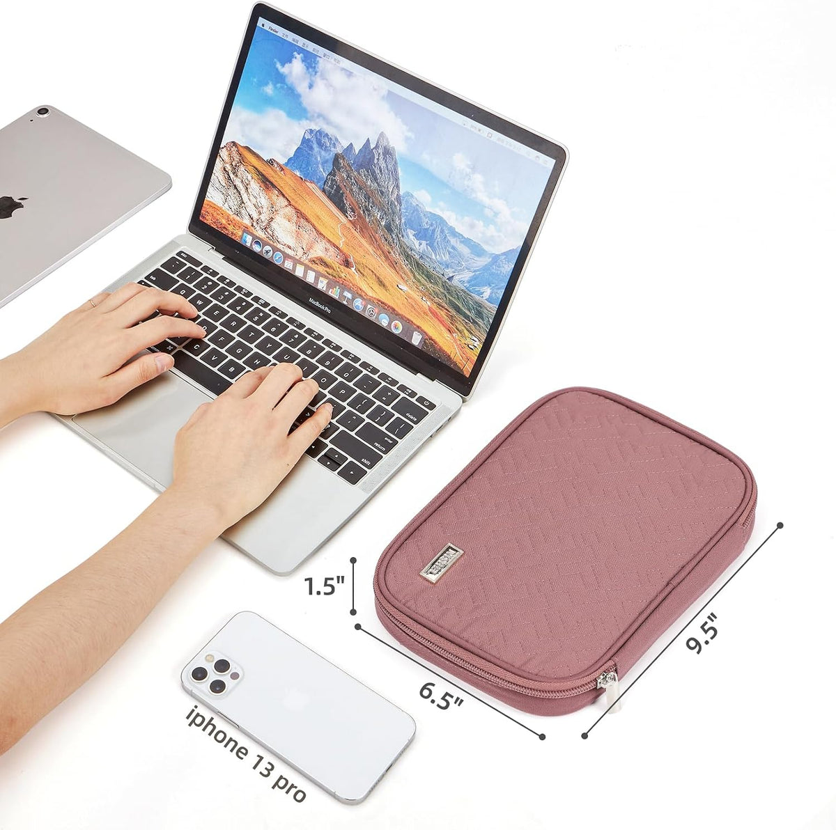 NISHEL Travel Cord Organizer, Electronic Cable Accessories Storage Bag