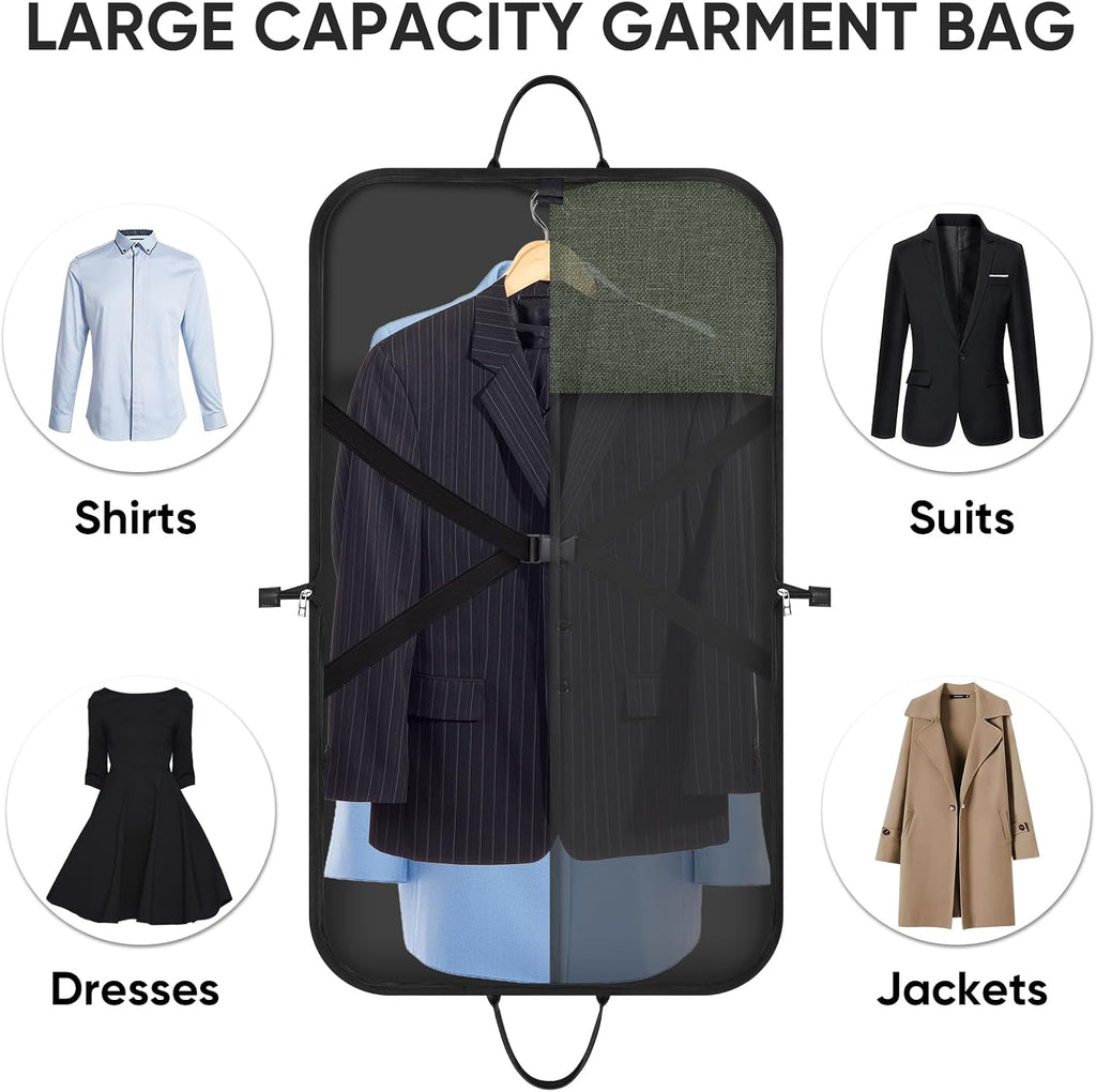 BALEINE Garment Bags for Travel, Water Resistant Carry on Suit Bag