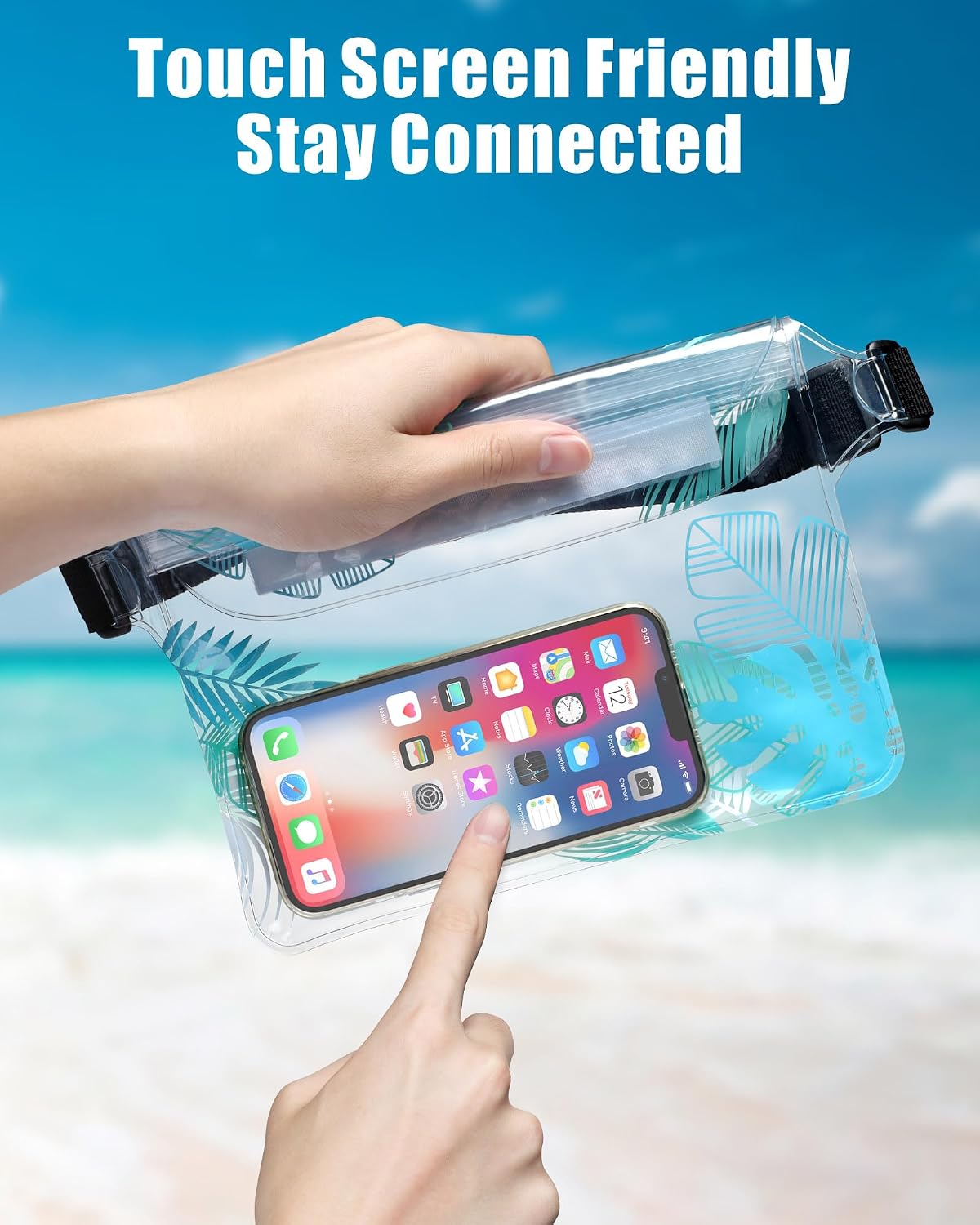 F-color Waterproof Fanny Pack - Waterproof Pouch, Beach Cruise Essentials