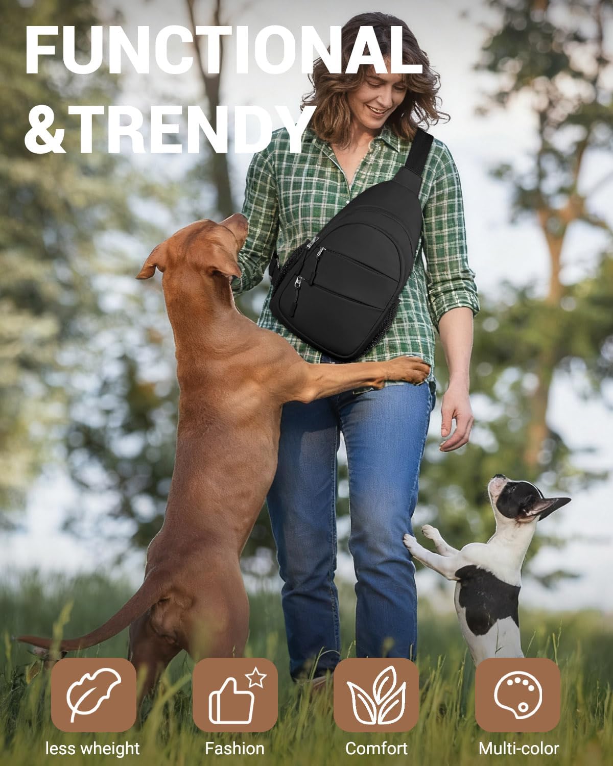 Tuwubi Crossbody Bags for Women, Sling Bag for Men