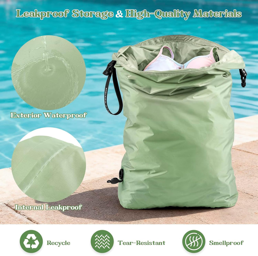 Travel Laundry Bag, Waterproof Compression Bags for Dirty Clothes