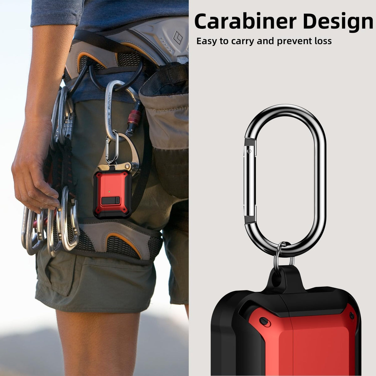 [4 in 1] Lock Case Compatible with AirPods Pro 3 with Keychain