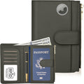 RFID Passport Holder for Travel, Leather Passport Cover Travel Wallet