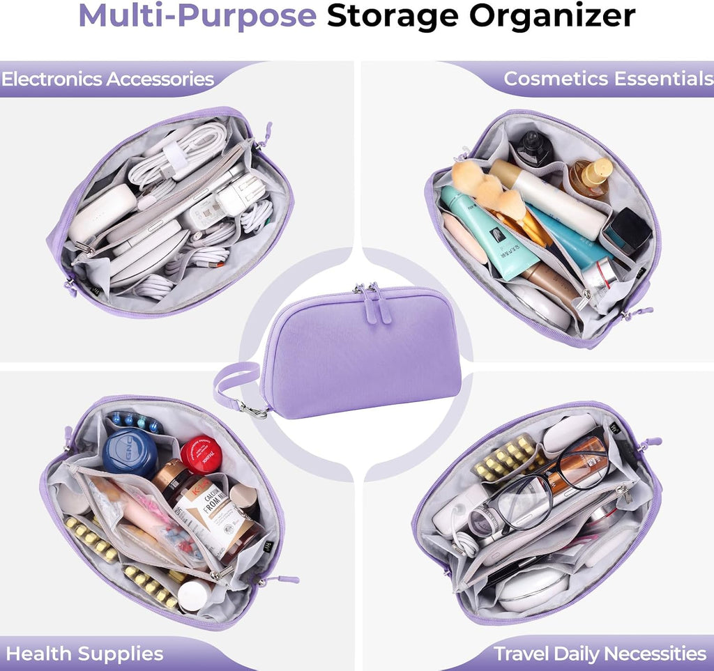 FYY Travel Cable Organizer - 8 Compartments, Lightweight, Water Repellent