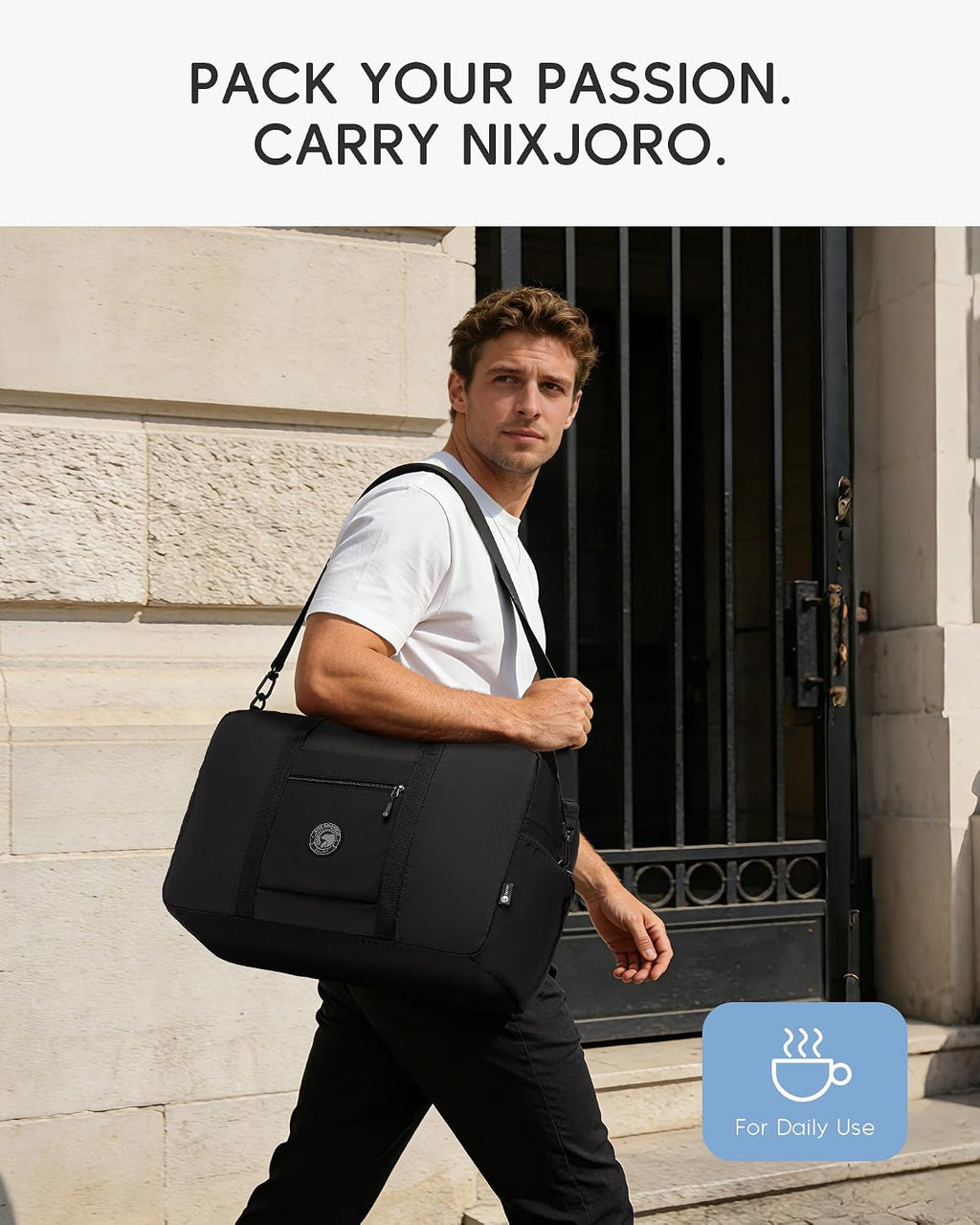 Carry on Bag 22x14x9 Airlines Approved, Gift for 2026 Graduation Storage&Moving 48L Canvas Travel Duffel Bags for Men Women Duffle Bag for Airplane (Khaki)