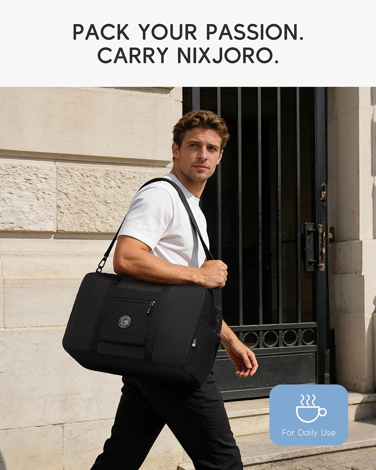 Carry on Bag 22x14x9 Airlines Approved, Gift for 2026 Graduation Storage&Moving 48L Canvas Travel Duffel Bags for Men Women Duffle Bag for Airplane (Khaki)