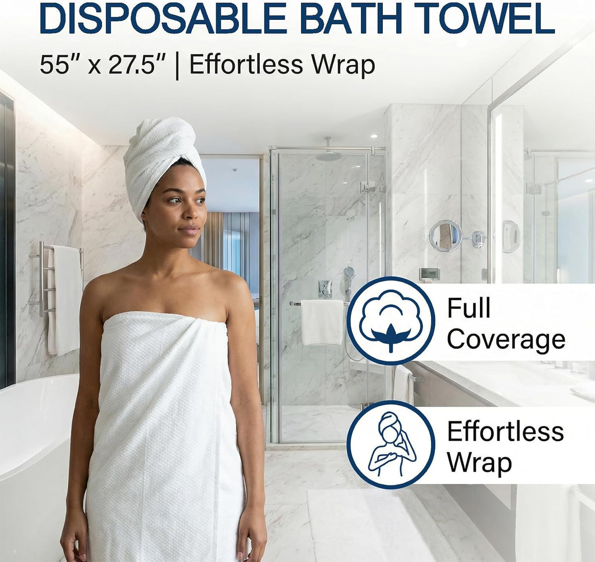Disposable Bath Towels for Travel Thicken Soft Quick Dry 10 Pack